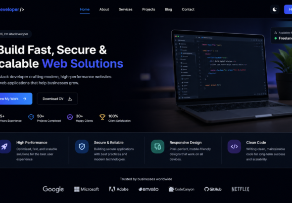 Atadevolper Official Website Homepage
