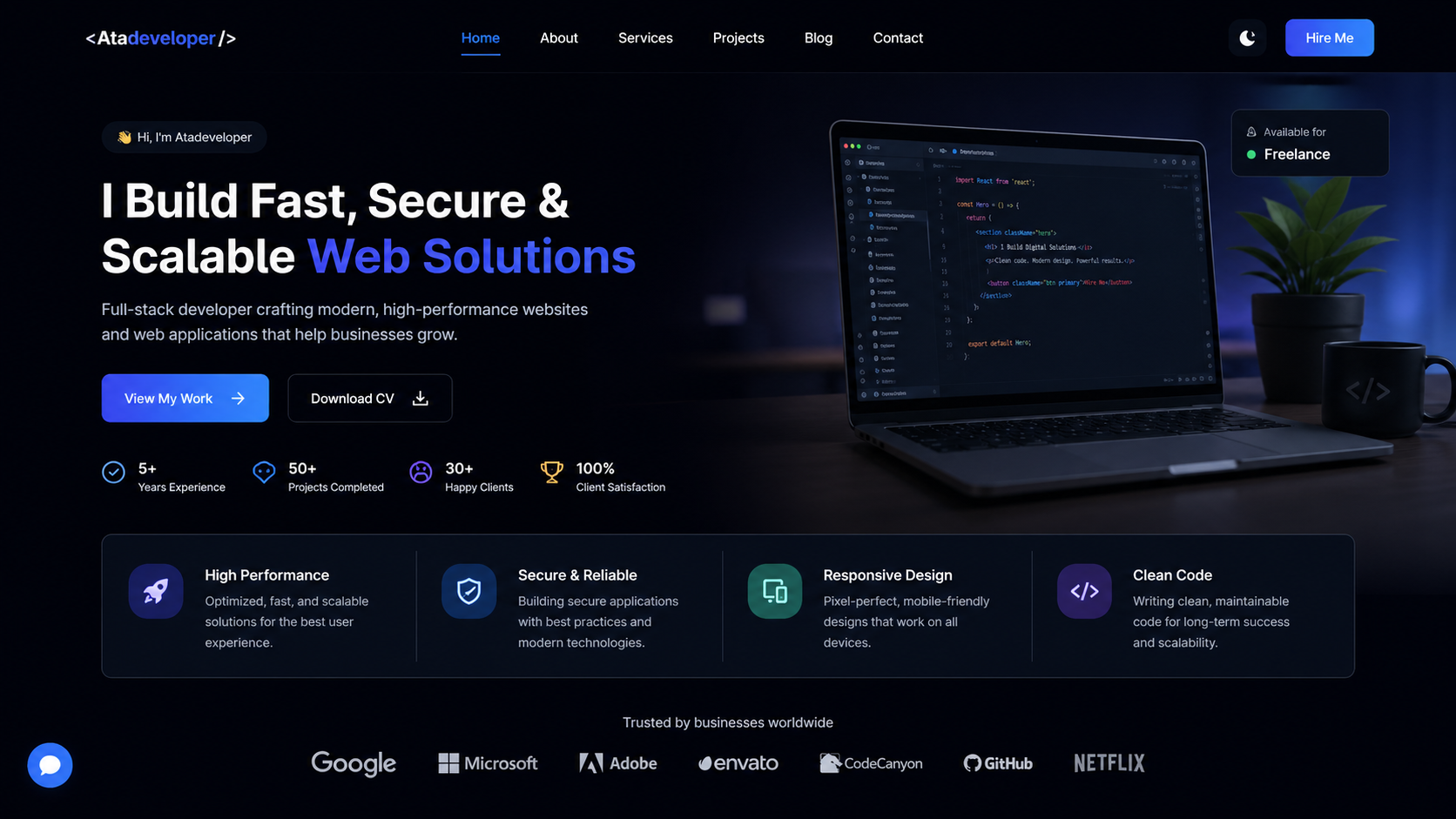 Atadevolper Official Website Homepage
